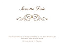 Formal wedding stationery save the date card