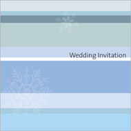 Winter Stripes wedding stationery invitation